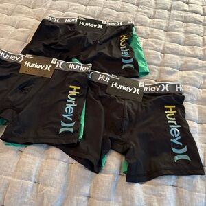 Hurley Men's Black and Green Boxer Briefs Set